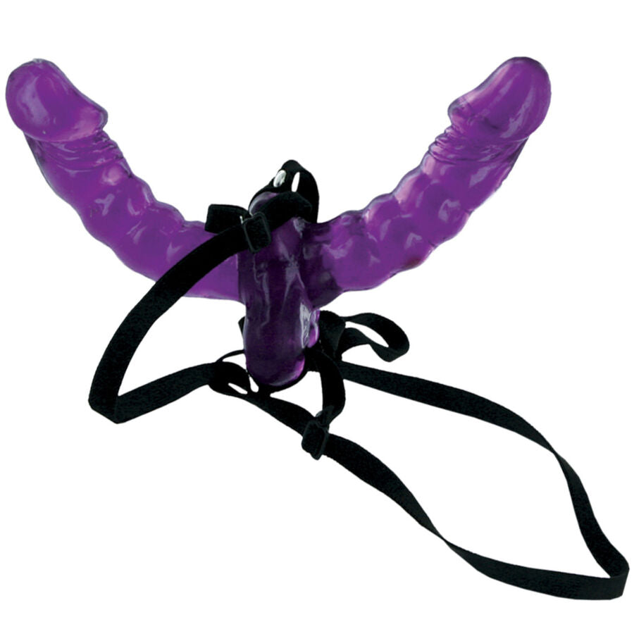 FETISH FANTASY SERIES - ARNÊS DUPLA PENETRAÇÃO 15 CM