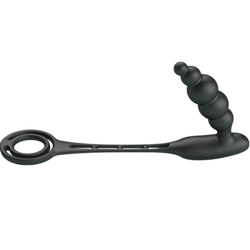 PRETTY LOVE - ANÉIS PARA PÊNIS COM PLUG VIBRADOR - Sex Shop Sexy