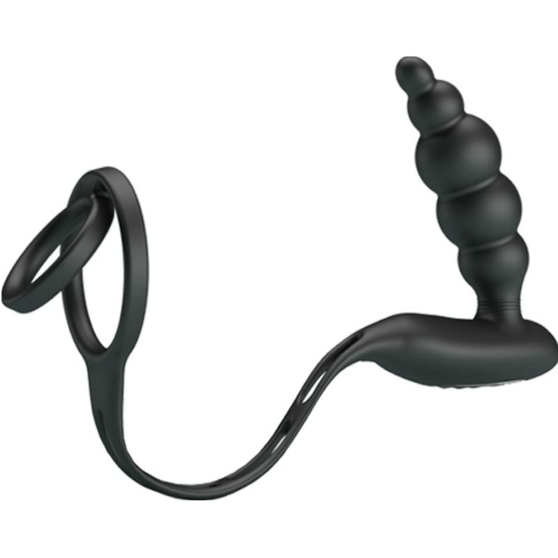 PRETTY LOVE - ANÉIS PARA PÊNIS COM PLUG VIBRADOR - Sex Shop Sexy