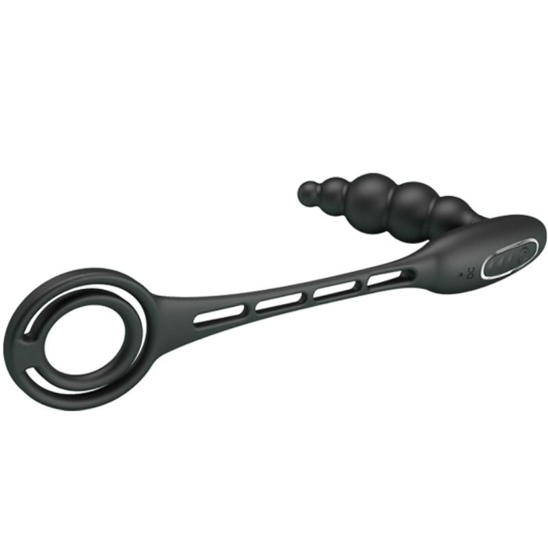 PRETTY LOVE - ANÉIS PARA PÊNIS COM PLUG VIBRADOR - Sex Shop Sexy