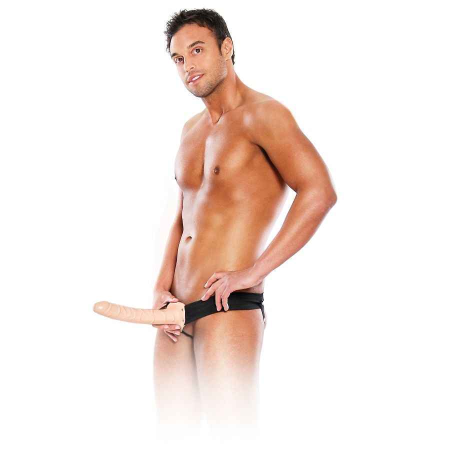 FETISH FANTASY SERIES - ARNÊS OCO AJUSTÁVEL 25.4 CM TOM NATURAL