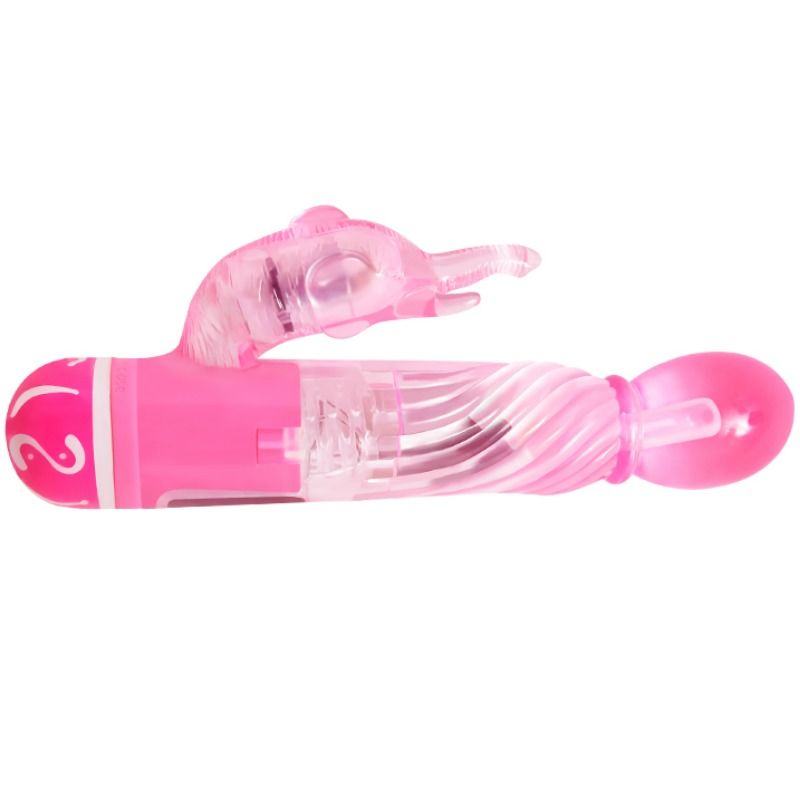 BAILE - VIBRADOR MULTIVELOCIDADE COM ESTIMULADOR ROSA - Sex Shop Sexy