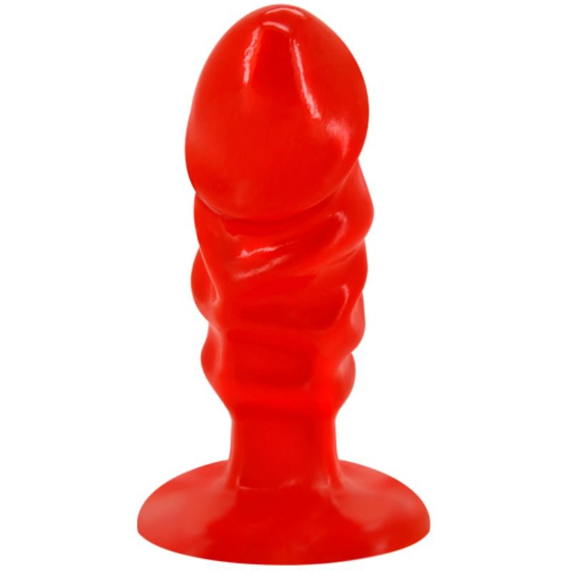 BAILE - PLUG ANAL UNISSEXO COM VENTOSA VERMELHO - Sex Shop Sexy