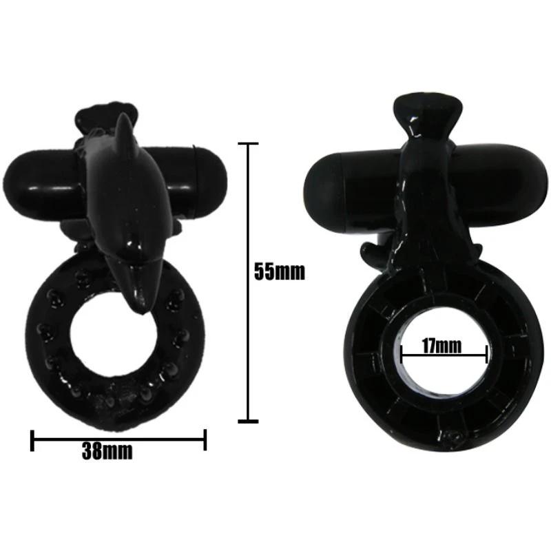 ANEL DOCE COM ESTIMULADOR CLITÓRIS GOLFINHO - Sex Shop Sexy