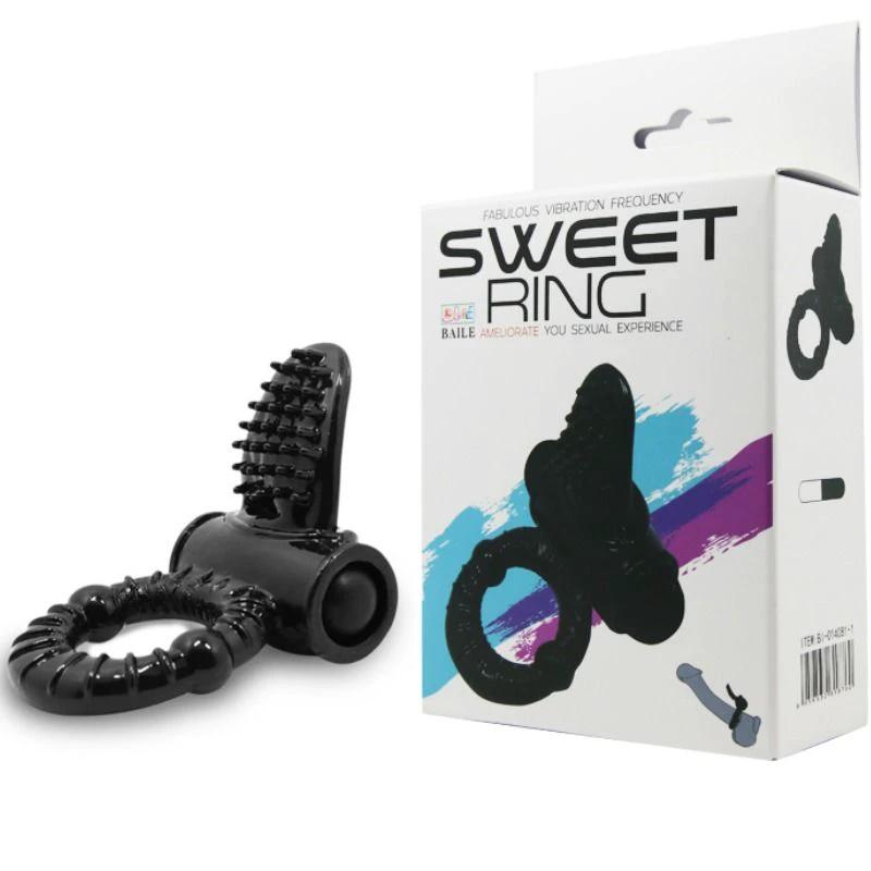 DOCE ANEL VIBRADOR COM RABBIT TEXTURADO - Sex Shop Sexy