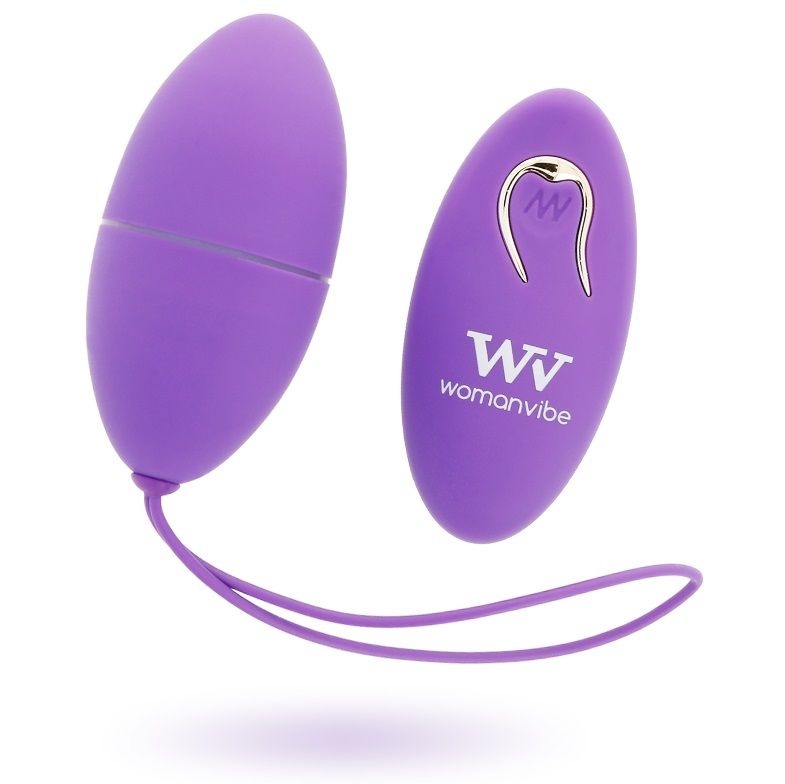 WOMANVIBE - ALSAN HUEVO COMANDO REMOTO EM SILICONE ROXO - Sex Shop Sexy