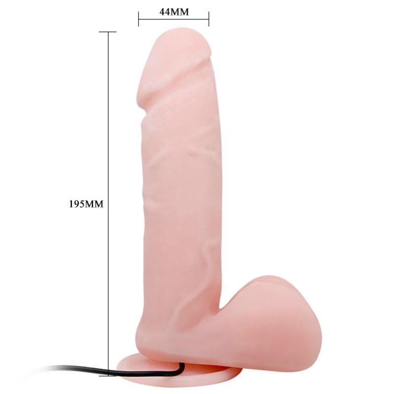 BAILE - VIBRADOR REALISTA OLIVER COM FUNÇÃO ROTAÇÃO