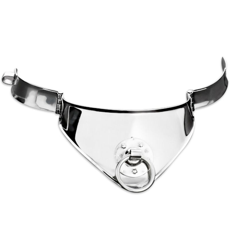 METAL HARD - COLAR DE CONTENÇÃO COM ARGOLA E CADEADO 12,5 CM