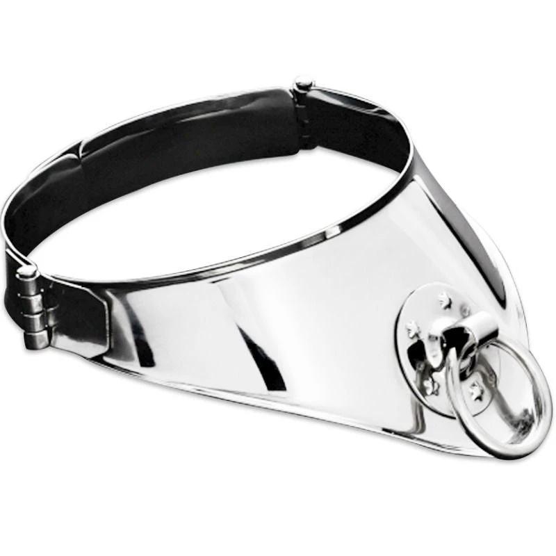 COLAR DE RETENÇÃO COM ANEL E CADEADO 12,5 CM - Sex Shop Sexy