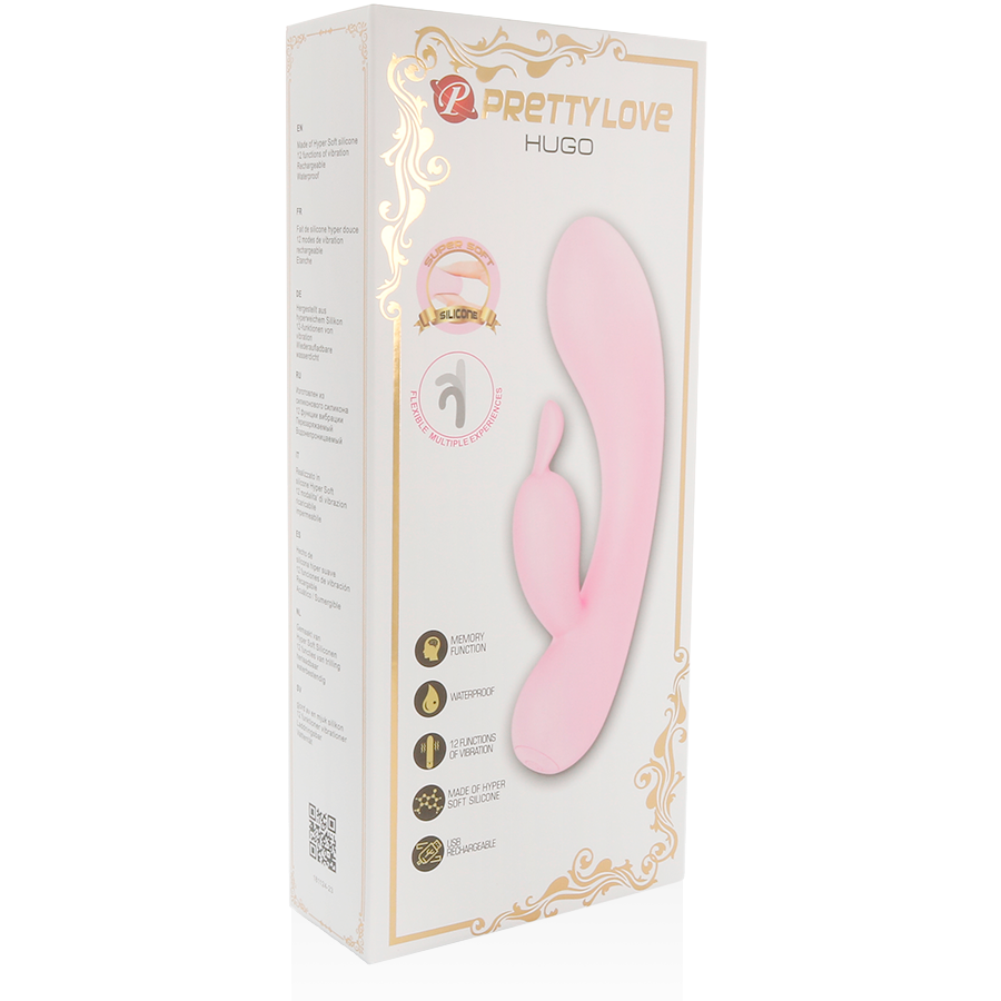 PRETTY LOVE - SMART HUGO VIBRADOR RABBIT COM ORELHAS