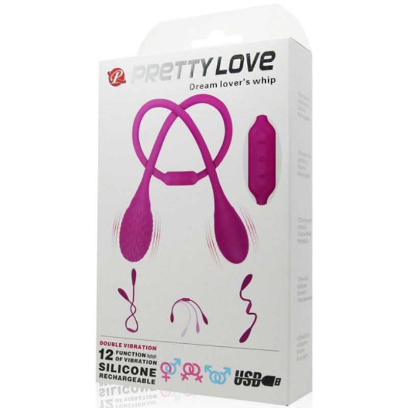 PRETTY LOVE - ESTIMULADOR UNISSEXO DREAM LOVERS WHIP 2