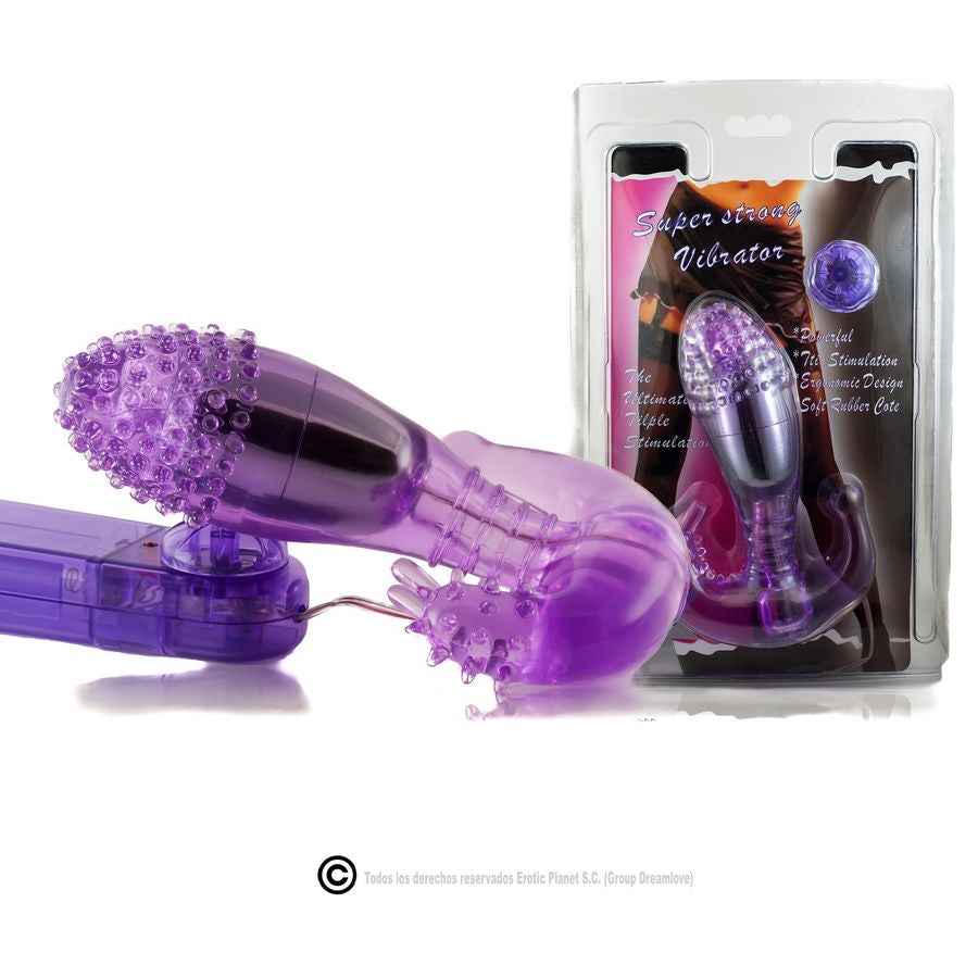 BAILE - ESTIMULADOR VAGINAL E ANAL COM VIBRAÇÃO LILA