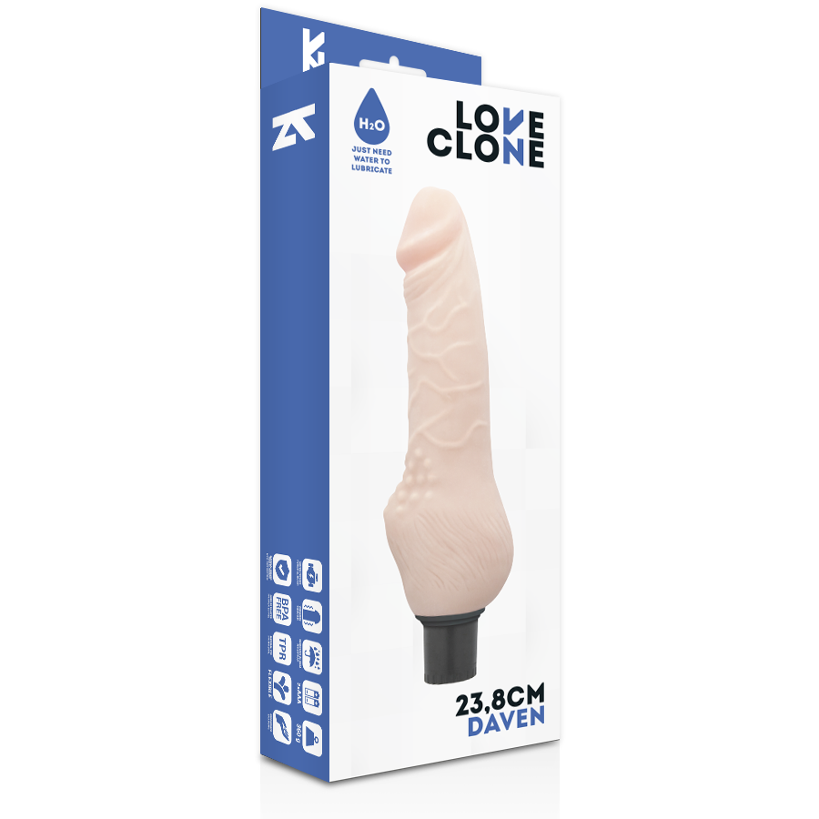 Loveclone - Daven Auto Lubrificao Realística 23.8 Cm -O- 3.8 Cm