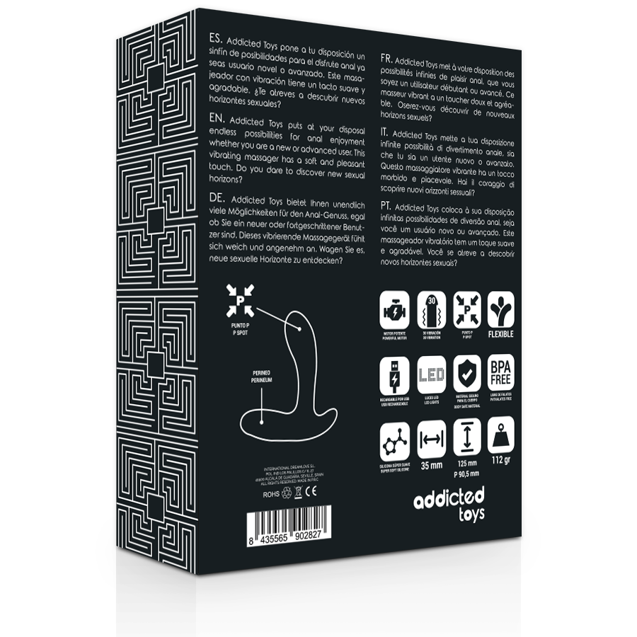 Addicted Toys - Massager Anal Vibrao Preta