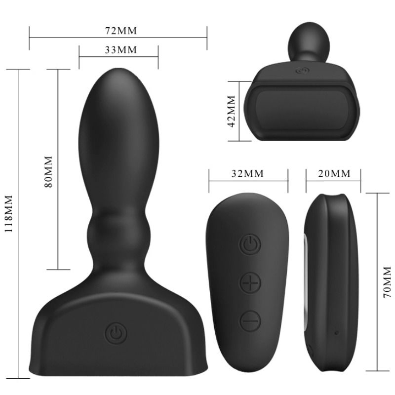 PRETTY LOVE - MARRIEL VIBRADOR PROSTÁTICO E INSUFLÁVEL