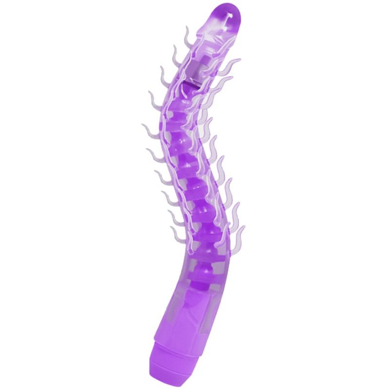 BAILE - FLEXI VIBE SENSUAL SPINE DILDO VIBRATÓRIO FLEXÍVEL LILÁS 23,5 CM - Sex Shop Sexy
