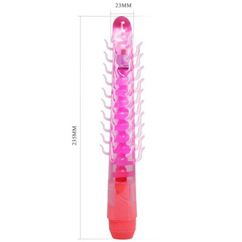 BAILE - FLEXI VIBE SENSUAL SPINE DILDO VIBRATÓRIO FLEXÍVEL LILÁS 23,5 CM - Sex Shop Sexy