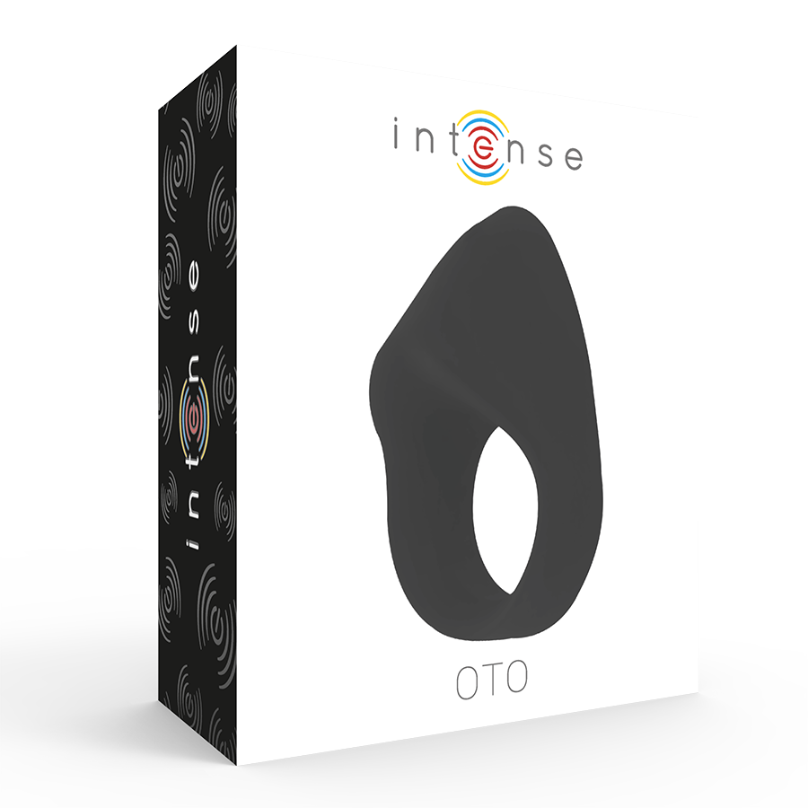 INTENSE - OTO ANEL VIBRADOR RECARREGÁVEL PRETO