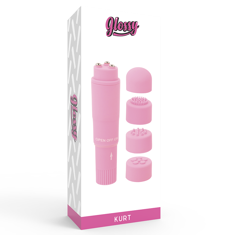 GLOSSY - POCKET KURT ESTIMULADOR ROSA