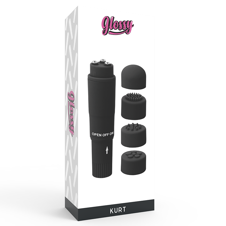 GLOSSY - POCKET KURT ESTIMULADOR PRETO