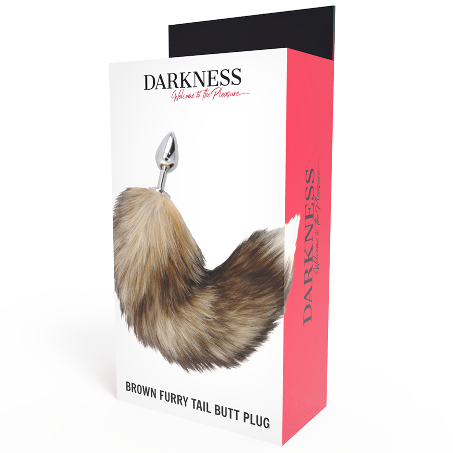 DARKNESS - BUTTPLUG COM CAUDA PRATEADA