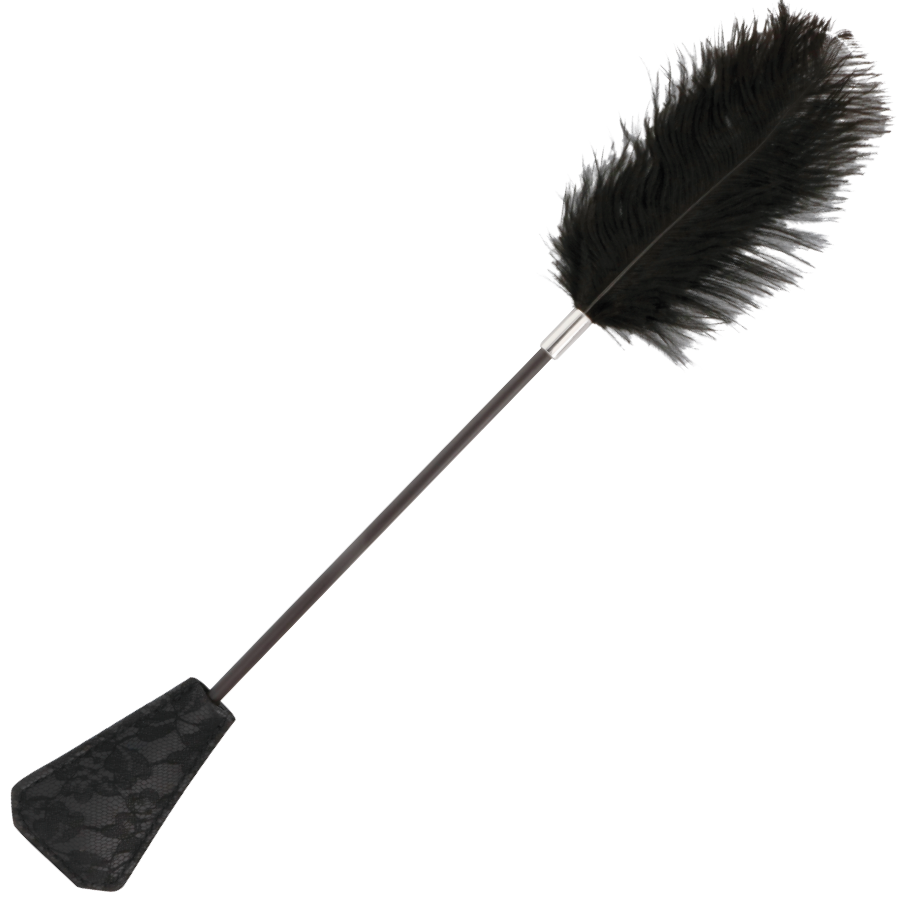 DARKNESS - FUSTA COM PLUMA LOVE PRETA 56 CM