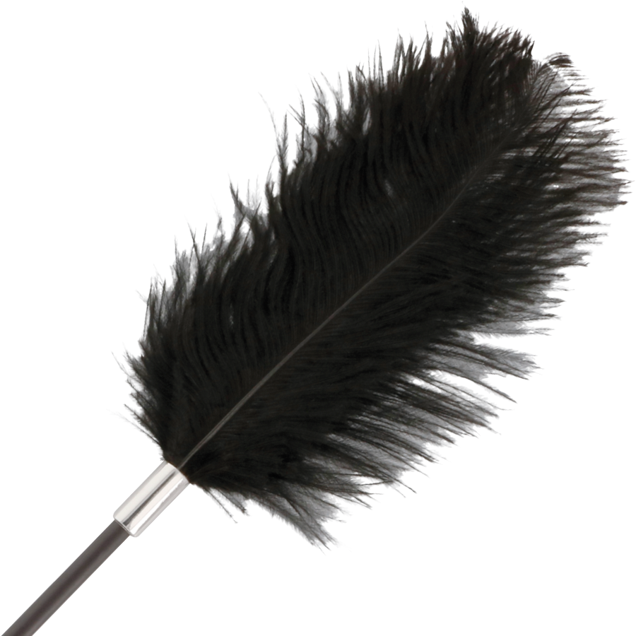 DARKNESS - FUSTA COM PLUMA LOVE PRETA 56 CM