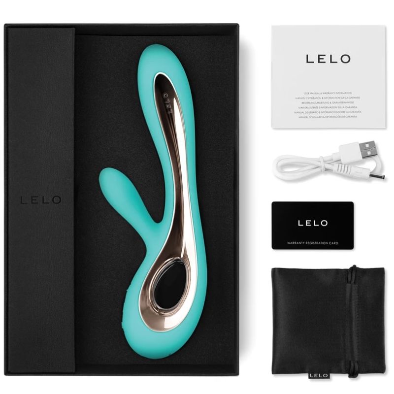 LELO - SORAYA 2 VIBRADOR RABBIT VERDE ÁGUA