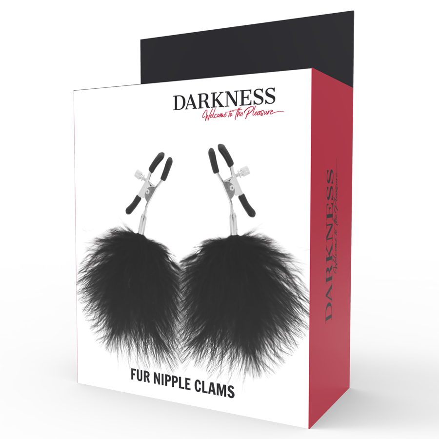 DARKNESS - PINÇAS PARA MAMILOS COM PELUCIA