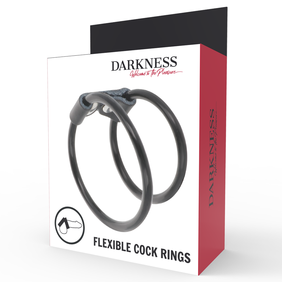 DARKNESS - ANEL DUPLO FLEXÍVEL PARA PÊNIS