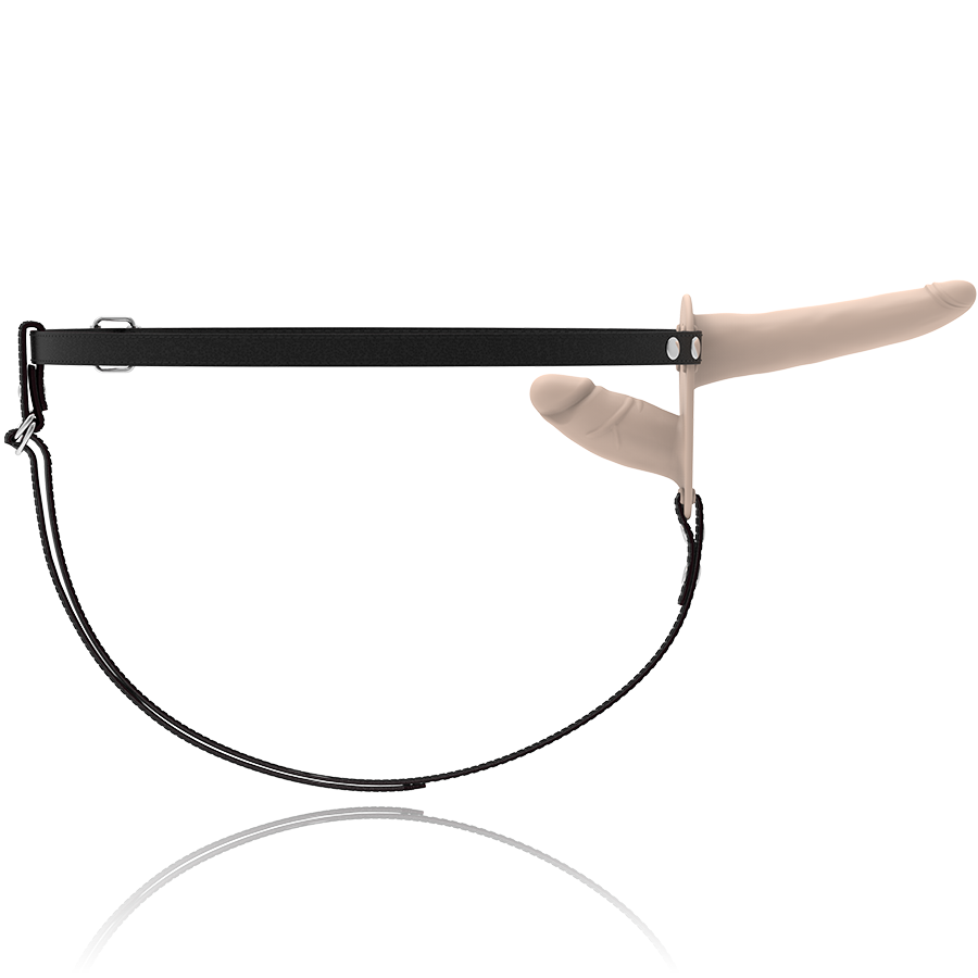 ARNÉS SUMISO FETICHE - DUPLA PENETRAO CARNE