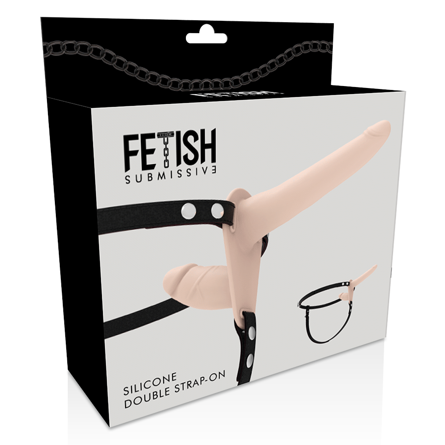 FETISH SUBMISSIVE HARNESS - DUPLA PENETRAÇÃO COR DE PELE