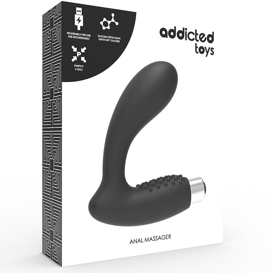 Addicted Toys -Vibrador Prosttico Vibrador Recarregvel - Modelo 5 - Preto