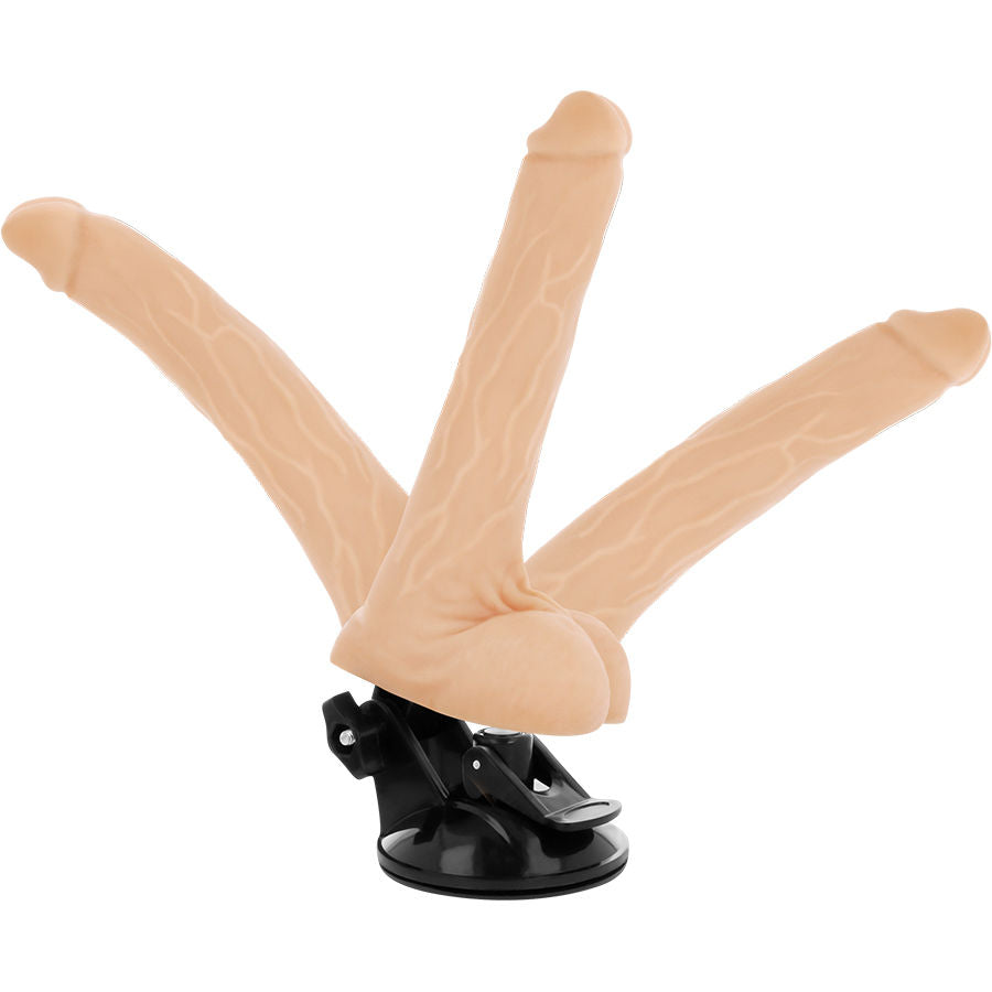 BASECOCK - REALISTIC ARTICULATED VIBRATOR WITH NATURAL REMOTE CONTROL 18.5 CM -O- 4 CM