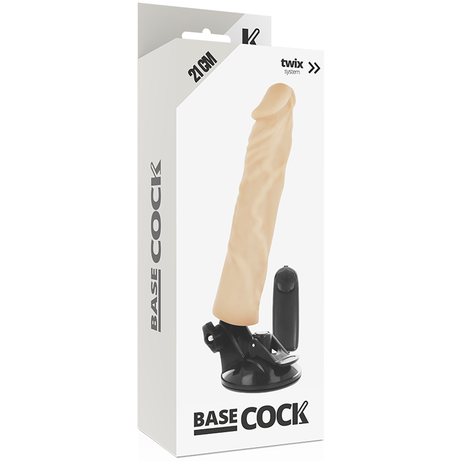 Basecock - Vibrador Realístico Control Remoto Natural 21 Cm O 4 Cm