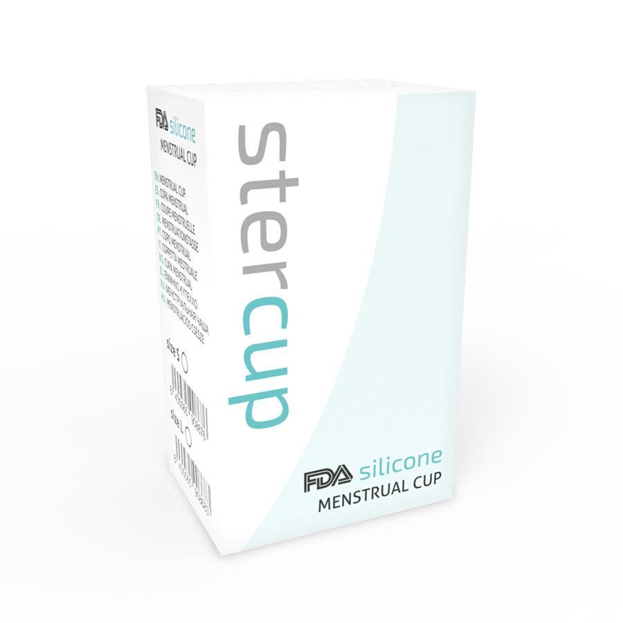 STERCUP - COPO MENSTRUAL FDA SILICONE ROSA - TAMANHO L