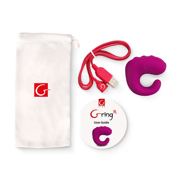 G-VIBE - FUN TOYS GRING ANEL VIBRADOR XL SWEET FRAMBOESA