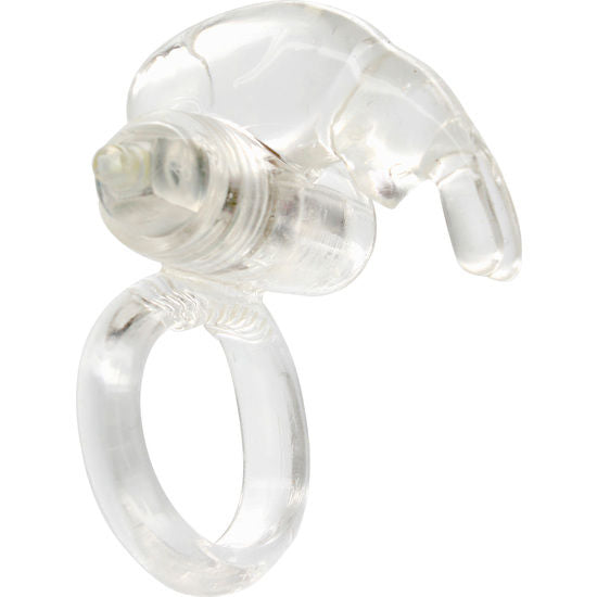 SEVEN CREATIONS - ANEL VIBRADOR EM SILICONE TRANSPARENTE