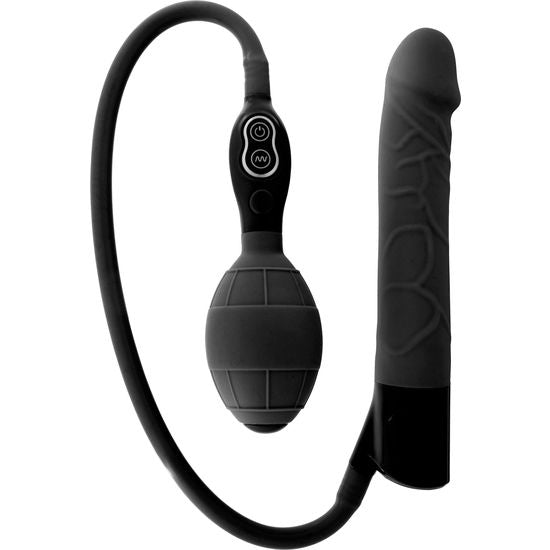 SEVEN CREATIONS - VIBRADOR INSUFLÁVEL PRETO