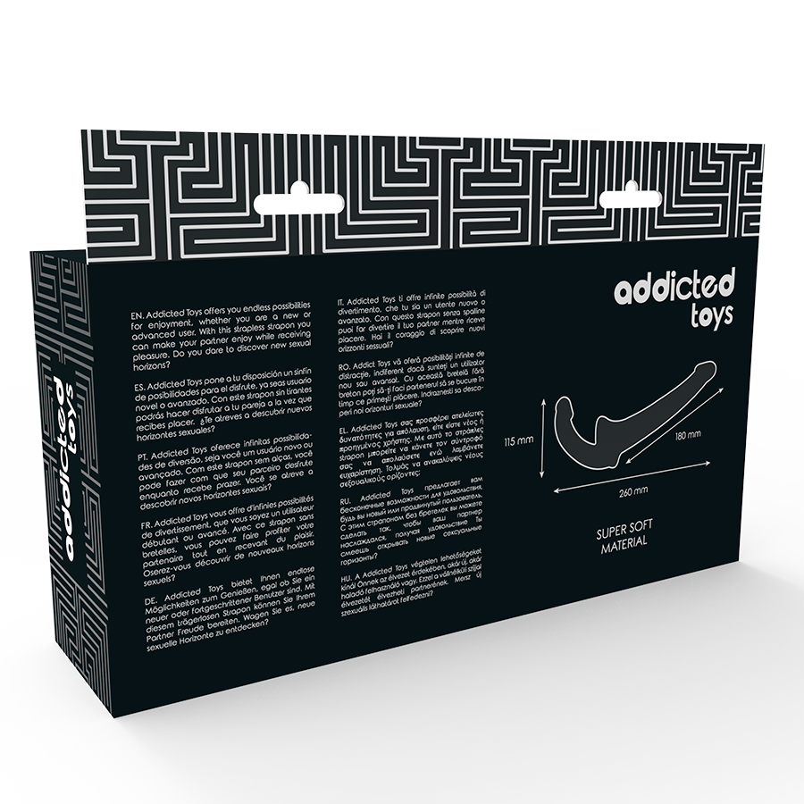 Addicted Toys - Dildo Com Rna S Sem Sujeito Preto