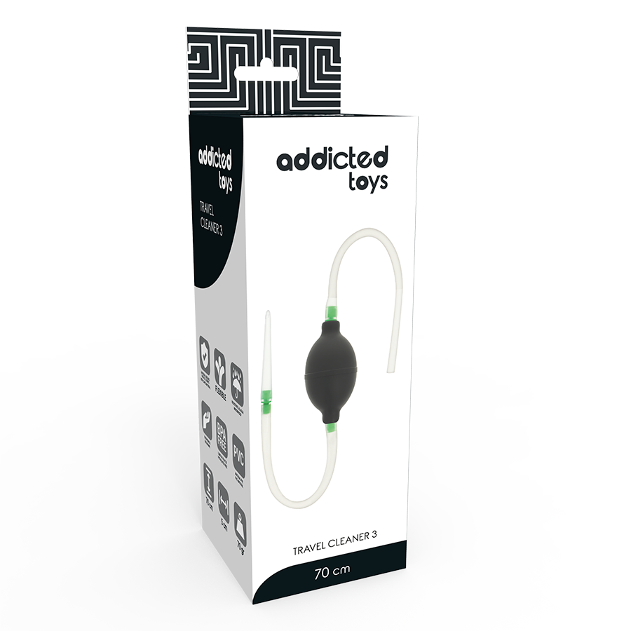 ADDICTED TOYS - KIT DE DUCHE ANAL PRETO