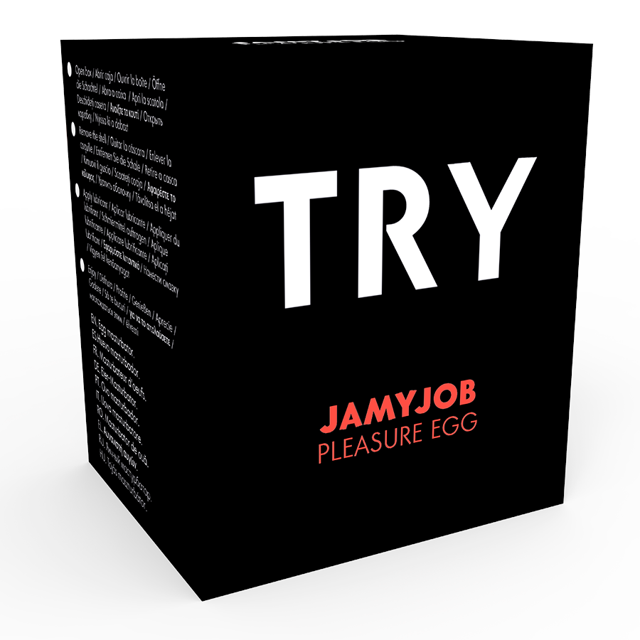 JAMYJOB - HUEVO MASTURBADOR DISCRETO VERSÃO BLACK TRY