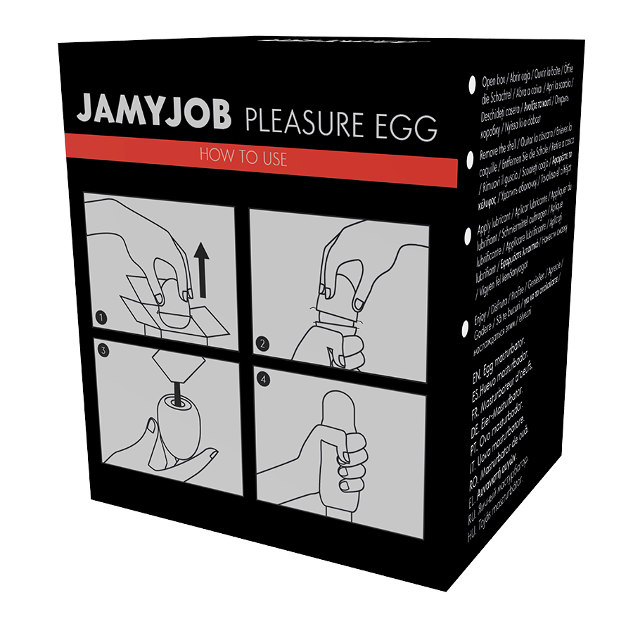 JAMYJOB - HUEVO MASTURBADOR DISCRETO VERSÃO BLACK TRY