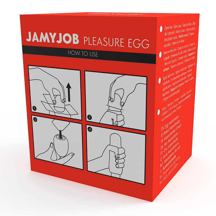 JAMYJOB - HUEVO MASTURBADOR DISCRETO VERSÃO RED JOY