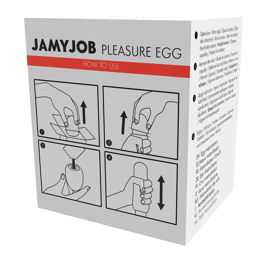 JAMYJOB - HUEVO MASTURBADOR DISCRETO EDIÇÃO RED FUN