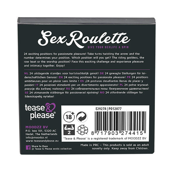 TEASE & PLEASE - ROLETA SEXUAL KAMASUTRA