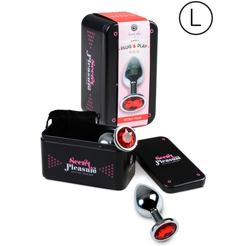 Secretplay - Plug Anal Tamanho L Vermelho