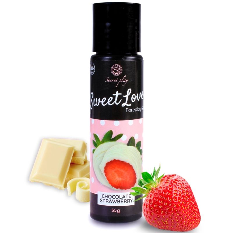 Secretplay - Gel Doce Amor Morango E Chocolate Branco 60 Ml