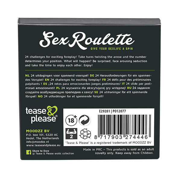 TEASE & PLEASE - ROLETA SEXUAL PRELIMINARES