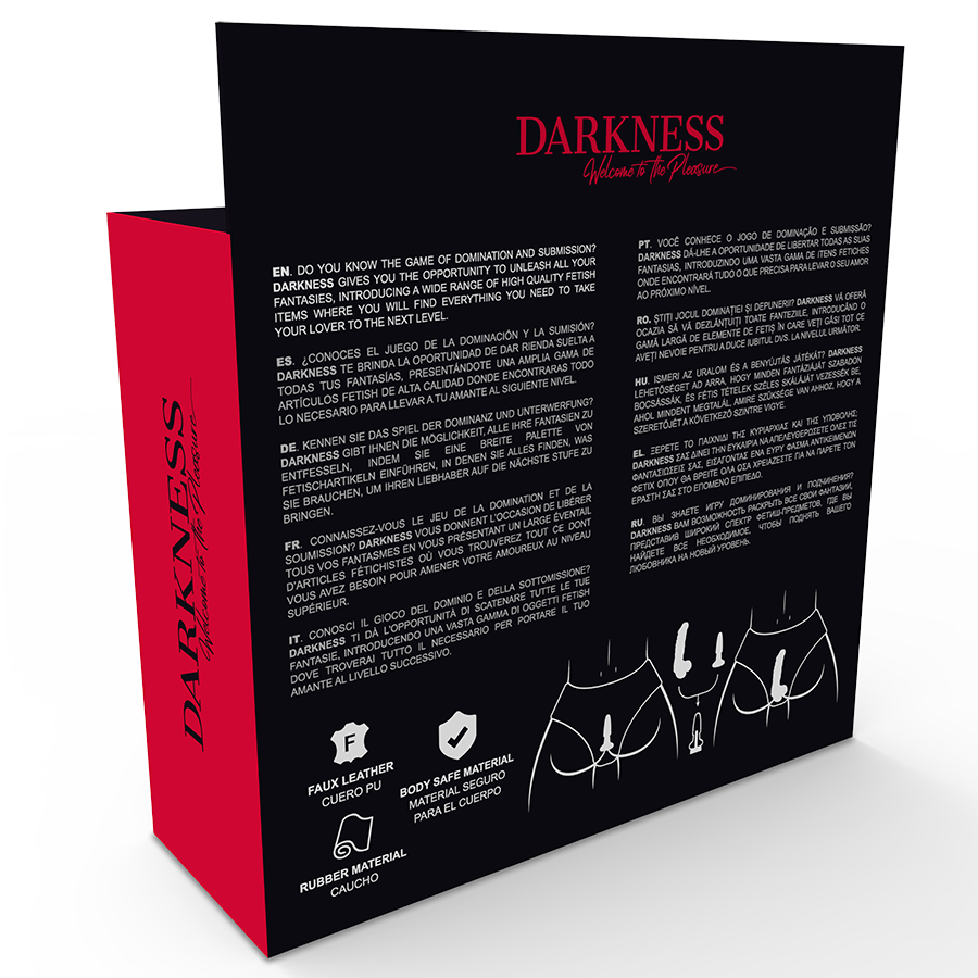 DARKNESS - CUECA COM PLUG E DILDO INTERCAMBIÁVEL